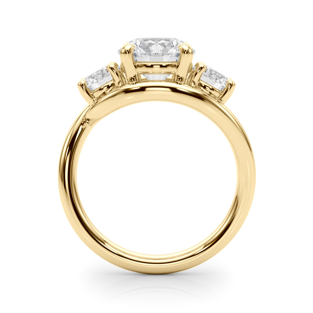 3-Stone Round Engagement Ring