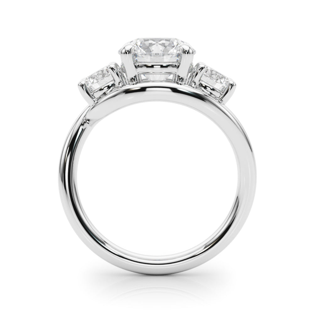 3-Stone Round Engagement Ring