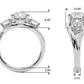 3-Stone Round Engagement Ring