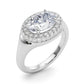 Double Halo Oval Engagement Ring