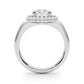 Double Halo Round Engagement Ring
