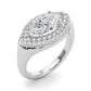 Double Halo Marquise Engagement Ring