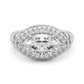 Double Halo Marquise Engagement Ring