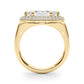 Double Halo Marquise Engagement Ring