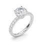 Hidden Halo Round Engagement Ring