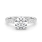 Hidden Halo Round Engagement Ring