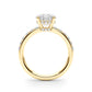 Hidden Halo Round Engagement Ring