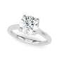 Round Hidden Halo Engagement Ring