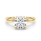 Round Hidden Halo Engagement Ring