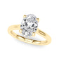 Oval Hidden Halo Engagement Ring