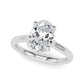 Oval Hidden Halo Engagement Ring