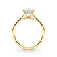 Oval Hidden Halo Engagement Ring