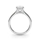 Oval Hidden Halo Engagement Ring