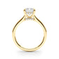 Hidden Halo Emerald Cut Engagement Ring
