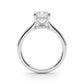 Hidden Halo Emerald Cut Engagement Ring