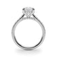 Round Hidden Halo Engagement Ring