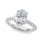 Hidden Halo Oval Engagement Ring