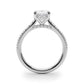 Hidden Halo Oval Engagement Ring