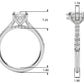 Hidden Halo Oval Engagement Ring