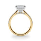 Princess Cut Hidden Halo Engagement Ring