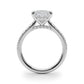 Princess Cut Hidden Halo Engagement Ring