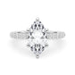 Hidden Halo Marquise Engagement Ring