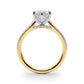 Hidden Halo Marquise Engagement Ring