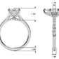 Hidden Halo Marquise Engagement Ring