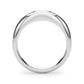 Domed Bezel Set Oval Engagement Ring