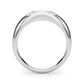 Modern Emerald Cut Bezel Set Engagement Ring