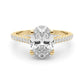 Accented Trellis Oval Engagement Ring