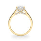 Accented Trellis Oval Engagement Ring