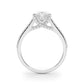 Accented Trellis Oval Engagement Ring