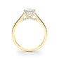 Accented Trellis Emerald Cut Engagement Ring