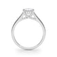 Accented Trellis Emerald Cut Engagement Ring