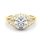 Accented Scattered Round Engagement Ring