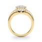 Accented Scattered Round Engagement Ring