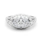 Accented Scattered Oval Engagement Ring