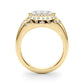 Accented Scattered Oval Engagement Ring