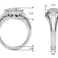 Accented Scattered Oval Engagement Ring