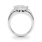 Accented Scattered Pear Engagement Ring