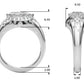 Accented Scattered Pear Engagement Ring