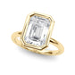 Solitaire Bezel Set Engagement Ring