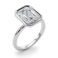 Solitaire Bezel Set Engagement Ring