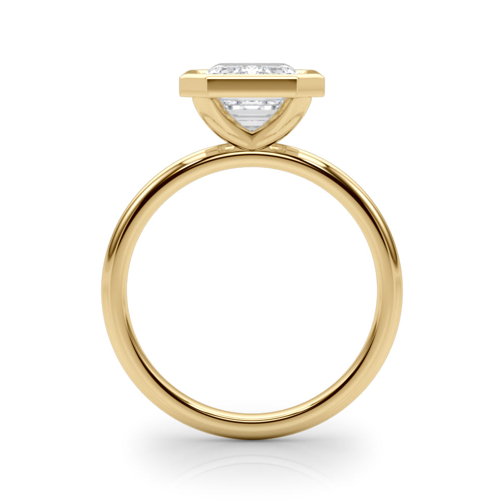 Solitaire Bezel Set Engagement Ring