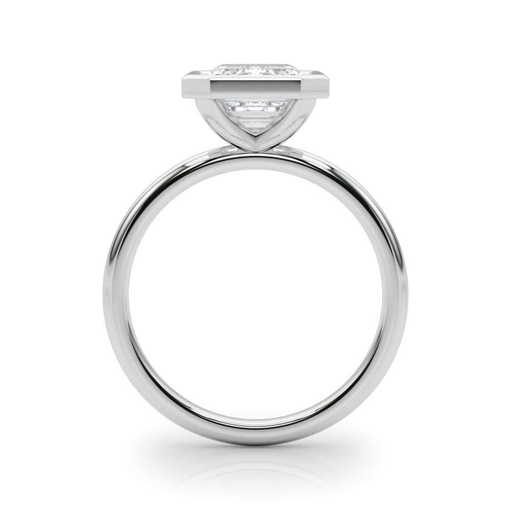 Solitaire Bezel Set Engagement Ring
