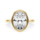 Solitaire Bezel Set Engagement Ring