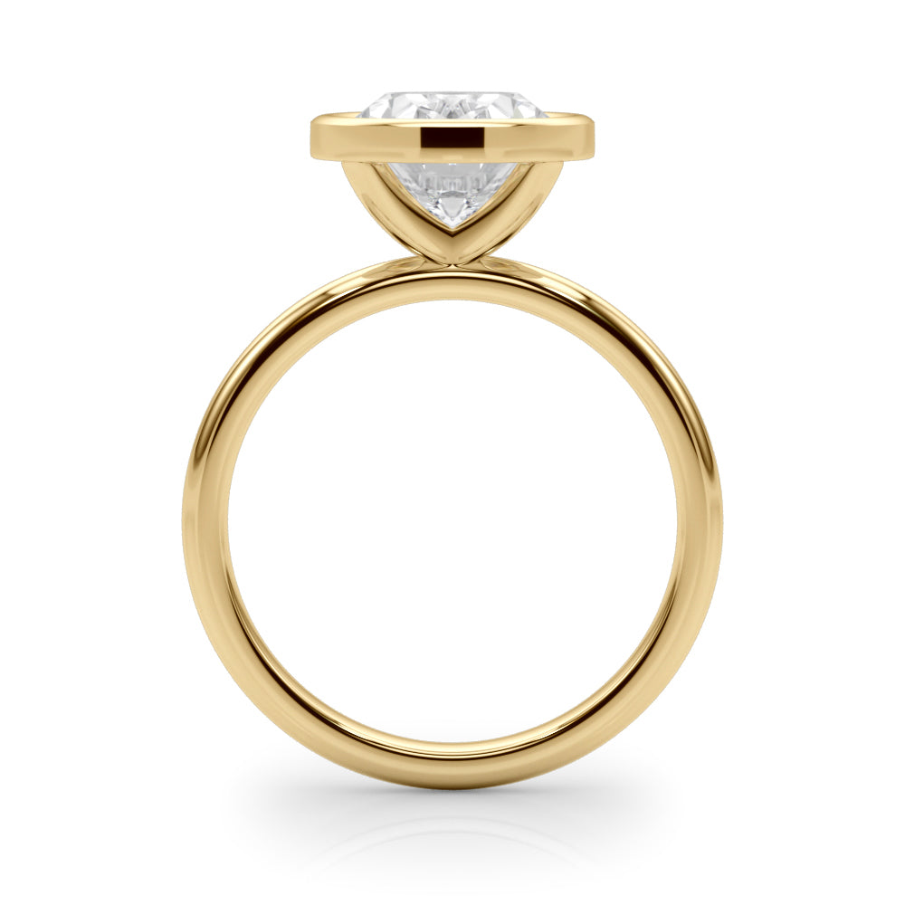 Solitaire Bezel Set Engagement Ring