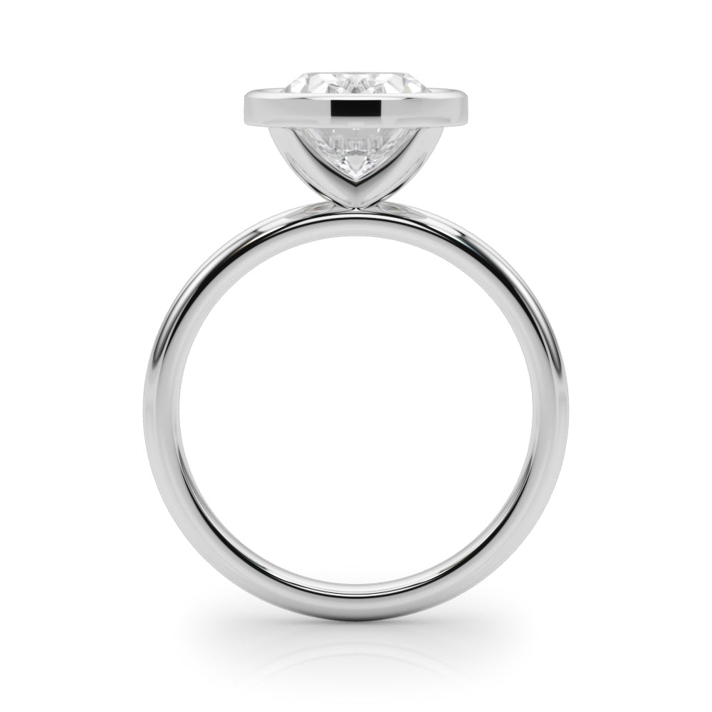 Solitaire Bezel Set Engagement Ring