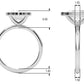 Solitaire Bezel Set Engagement Ring